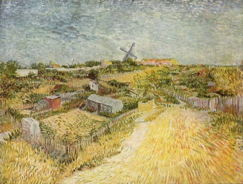 Vincent Van Gogh Gemusegarten am Montmartre Germany oil painting art